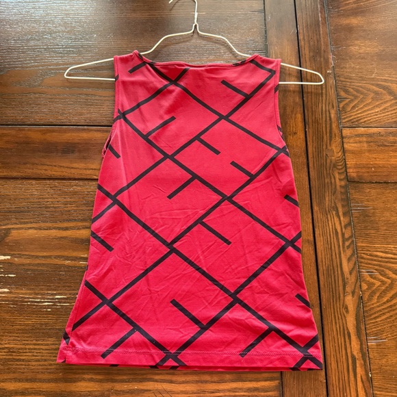 Women's sleeveless shirt The Limited color:red & black Size: XS Nylon/Spandex - Picture 9 of 9